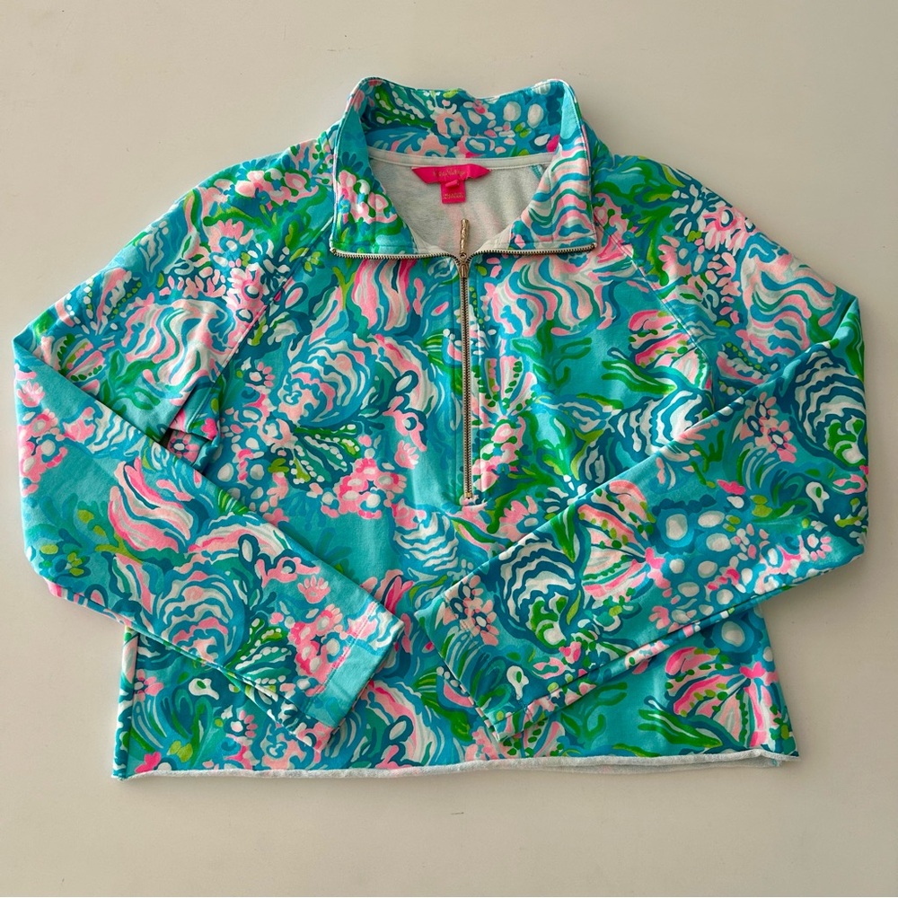 Lilly Pulitzer Multicolor Quarter-Zip Top